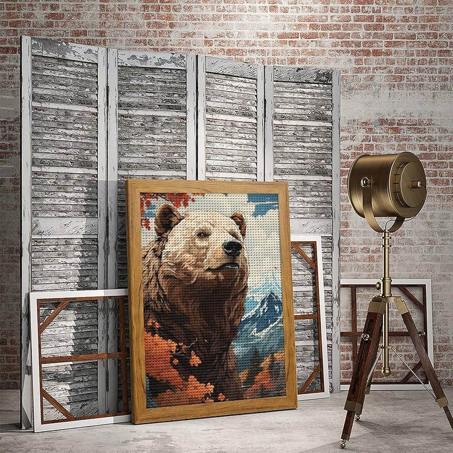 ダイアモンドアート クマ 置物 飾り インテリア 81aWXKsy9ML._UF1000,1000_QL80_.jpg